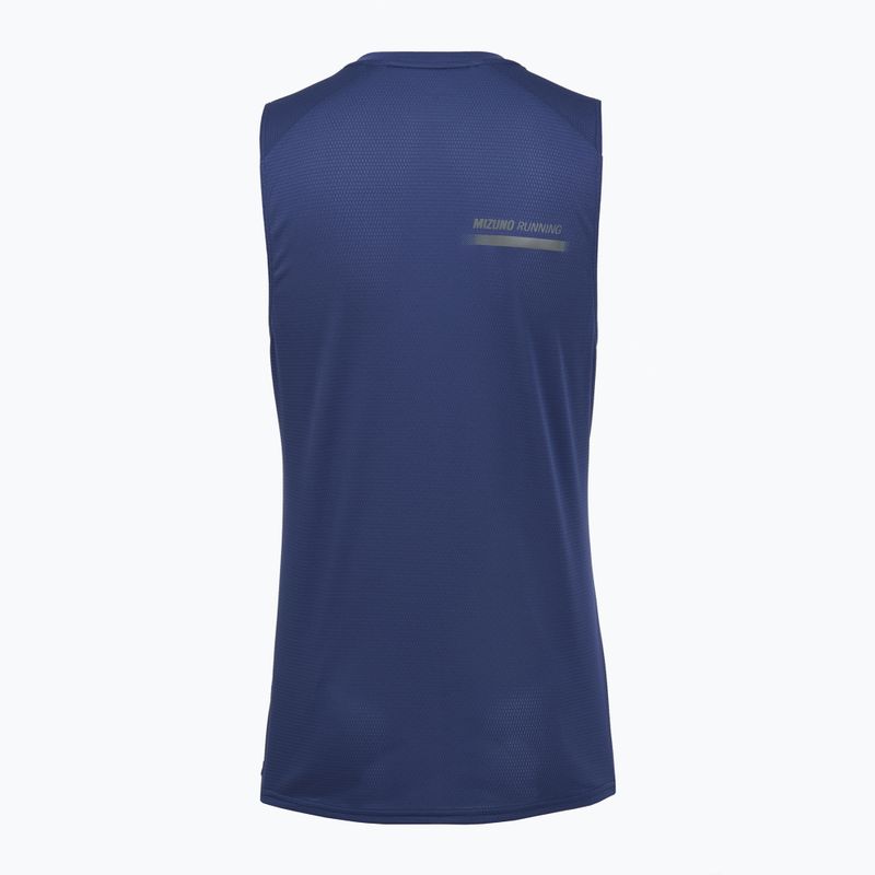 Men's running top Mizuno Active DryAeroFlow Graphic Tank Top estate blue 2