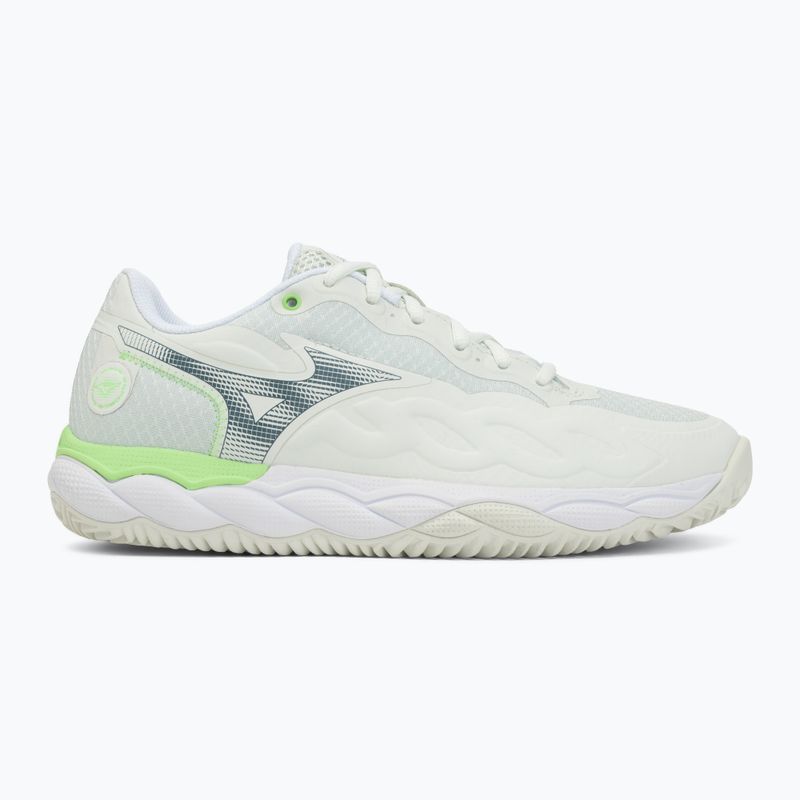 Women's padel shoes Mizuno Wave Enforce Court Padel phantom green/white/glowing ap 2