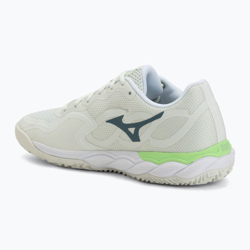 Women's padel shoes Mizuno Wave Enforce Court Padel phantom green/white/glowing ap 3