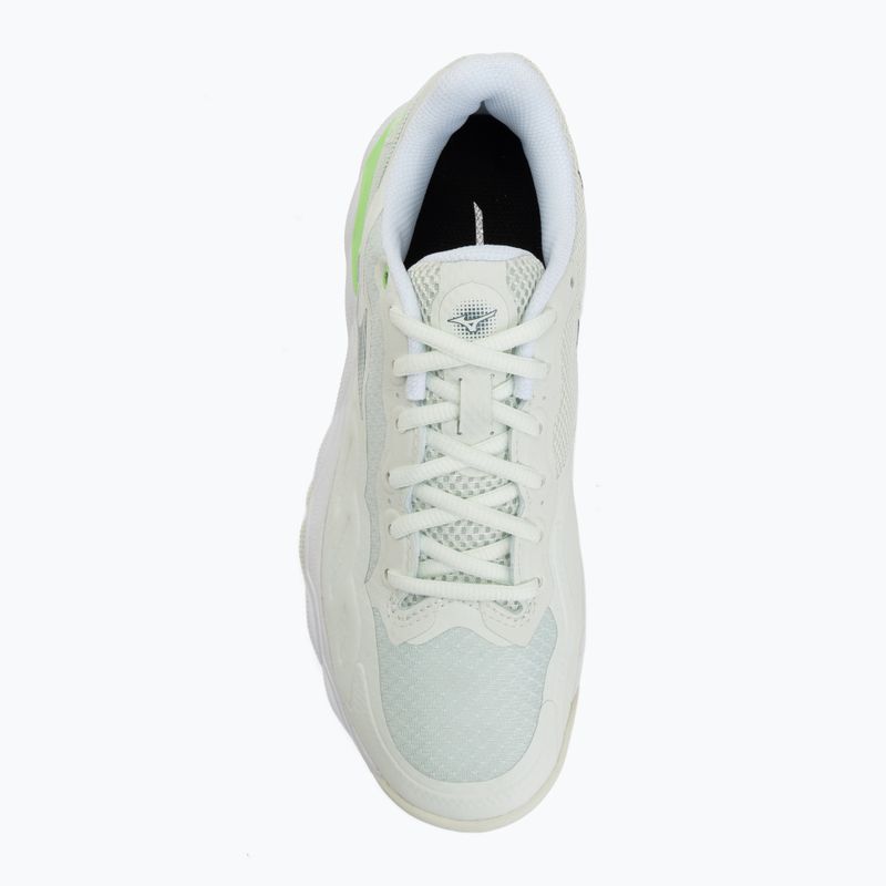 Women's padel shoes Mizuno Wave Enforce Court Padel phantom green/white/glowing ap 5