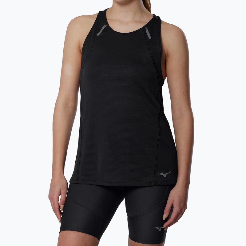 Women's running top Mizuno Active DryAeroFlow Tank Top black 2
