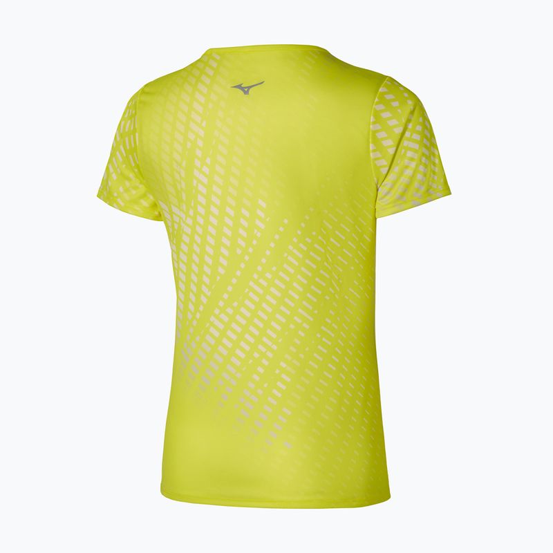 Women's running top Mizuno Core Graphic Tee lightning yellow 3