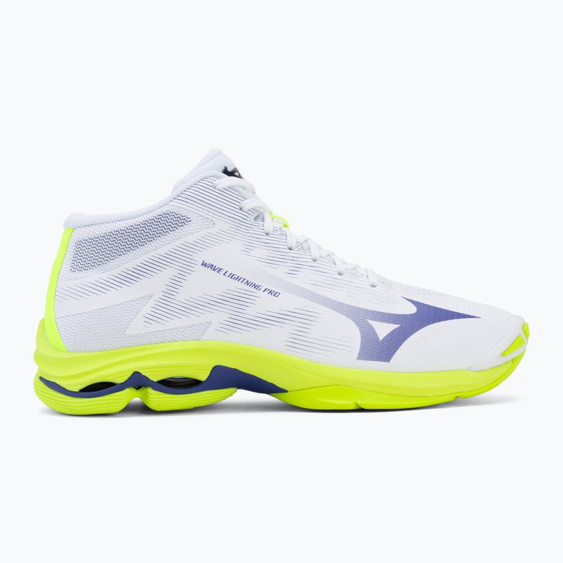 Volleyball shoes Mizuno Wave Lightning Pro Mid white/lighting yellow/dazzling blue 2