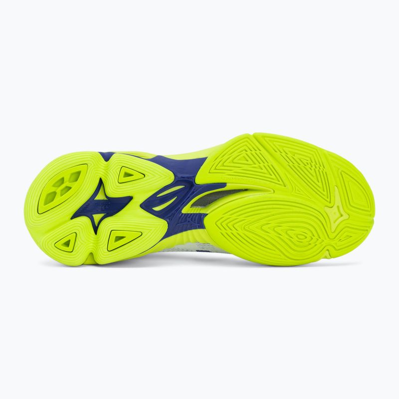 Volleyball shoes Mizuno Wave Lightning Pro Mid white/lighting yellow/dazzling blue 4
