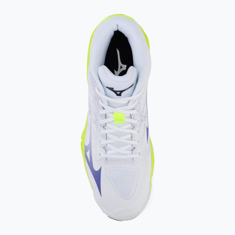 Volleyball shoes Mizuno Wave Lightning Pro Mid white/lighting yellow/dazzling blue 5