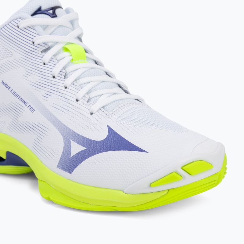 Volleyball shoes Mizuno Wave Lightning Pro Mid white/lighting yellow/dazzling blue 7