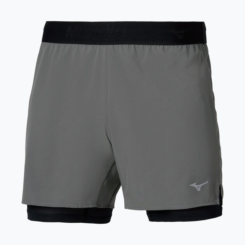 Men's running shorts Mizuno Core 5.5 Inches 2in1 lava smoke 2