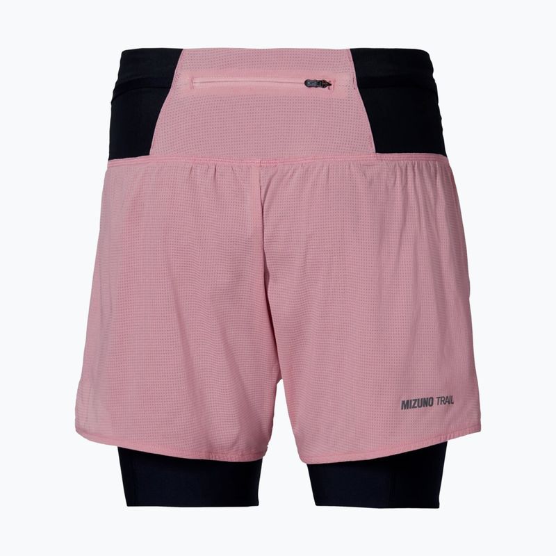Women's running shorts Mizuno Trail Multipocket 2In1 Short rose elegance 2
