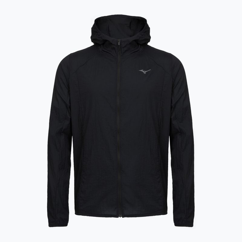 Men's running jacket Mizuno Tech Light Hooded black