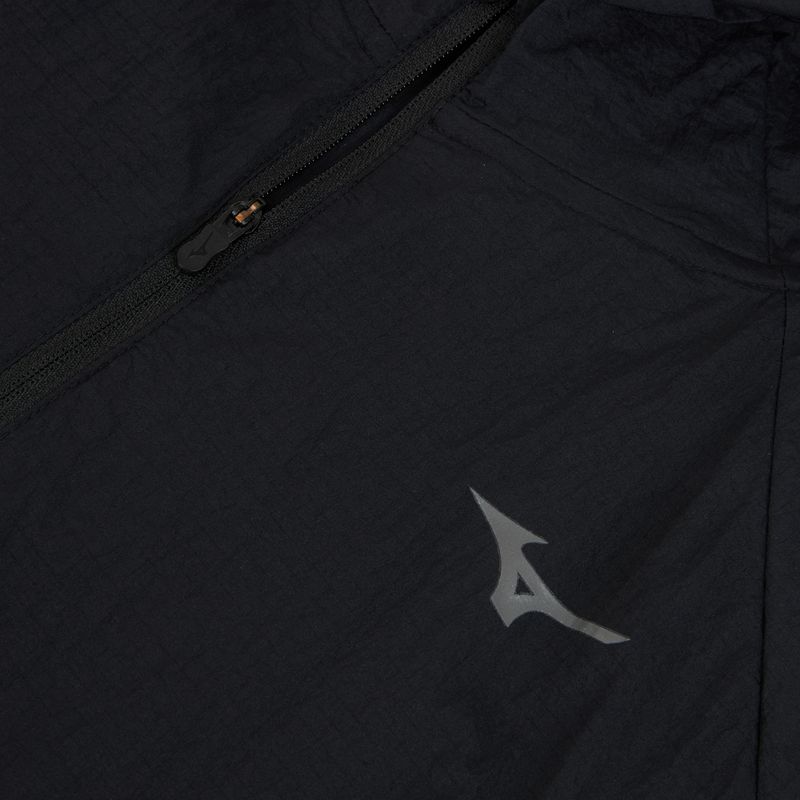 Men's running jacket Mizuno Tech Light Hooded black 3