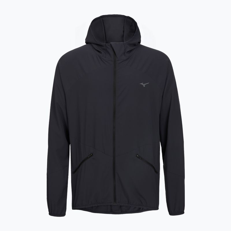 Men's running jacket Mizuno Active Alpha Hooded black 2