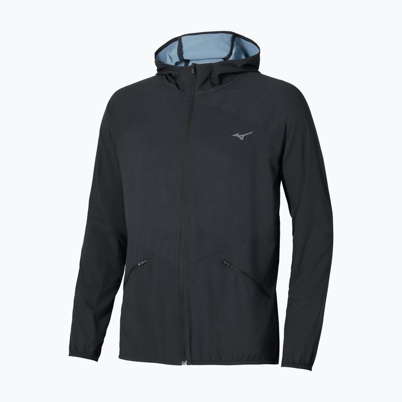 Men's running jacket Mizuno Active Alpha Hooded black 2