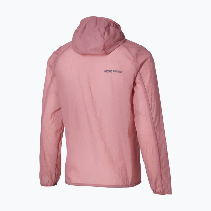 Women's running jacket Mizuno Tech Light Hooded Jacket rose elegance 2