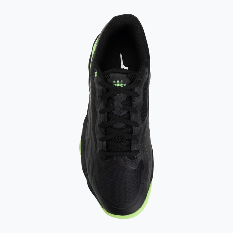 Padel shoes Mizuno Wave Enforce Court Padel black/foliage green/glowing ap 5