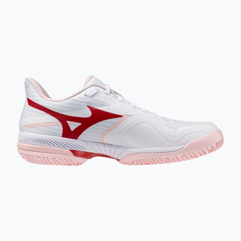 Women's tennis shoes Mizuno Wave Exceed Court CC W white/pinkesque/barbados cherr 2
