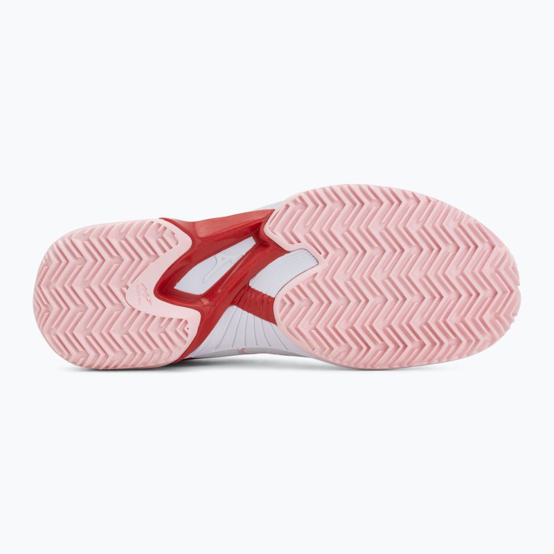 Women's tennis shoes Mizuno Wave Exceed Court CC W white/pinkesque/barbados cherr 4