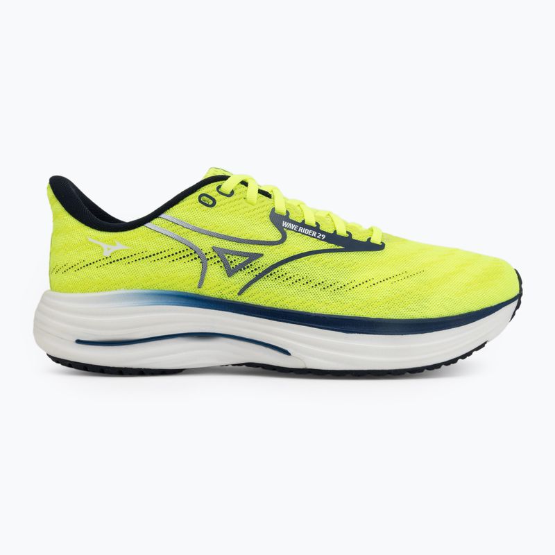 Men's running shoes Mizuno Wave Rider 29 lightning yellow/estate blue 2
