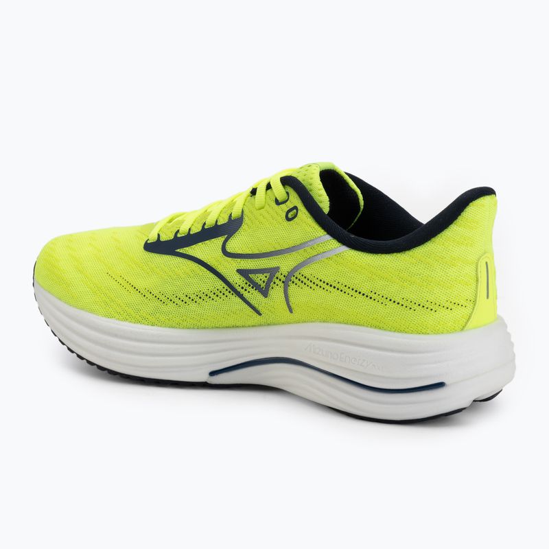 Men's running shoes Mizuno Wave Rider 29 lightning yellow/estate blue 3
