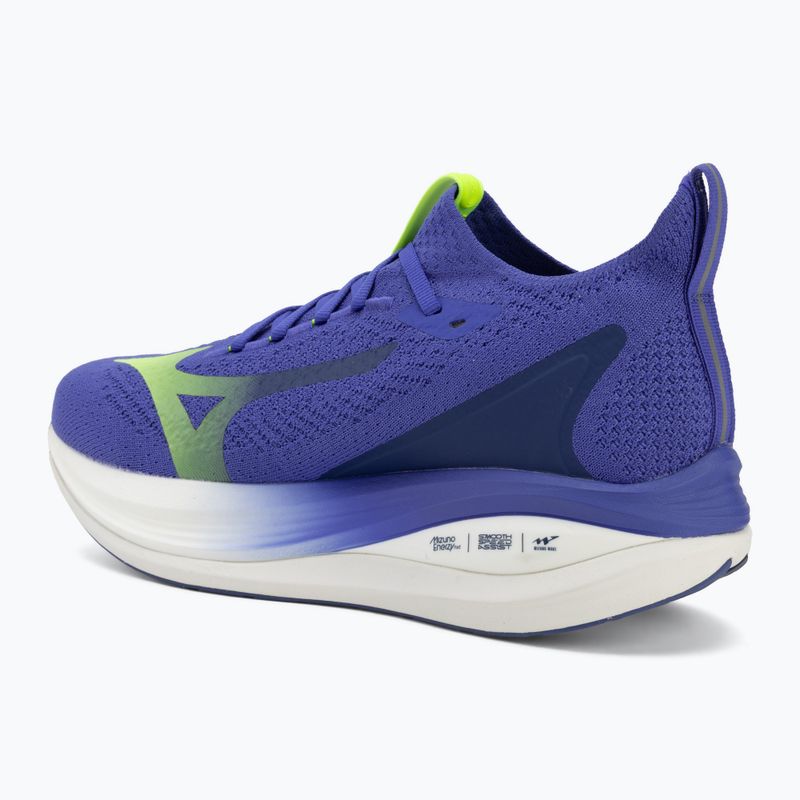 Men's running shoes Mizuno Neo Vista 2 dazzling blue/white/lightning yellow 3