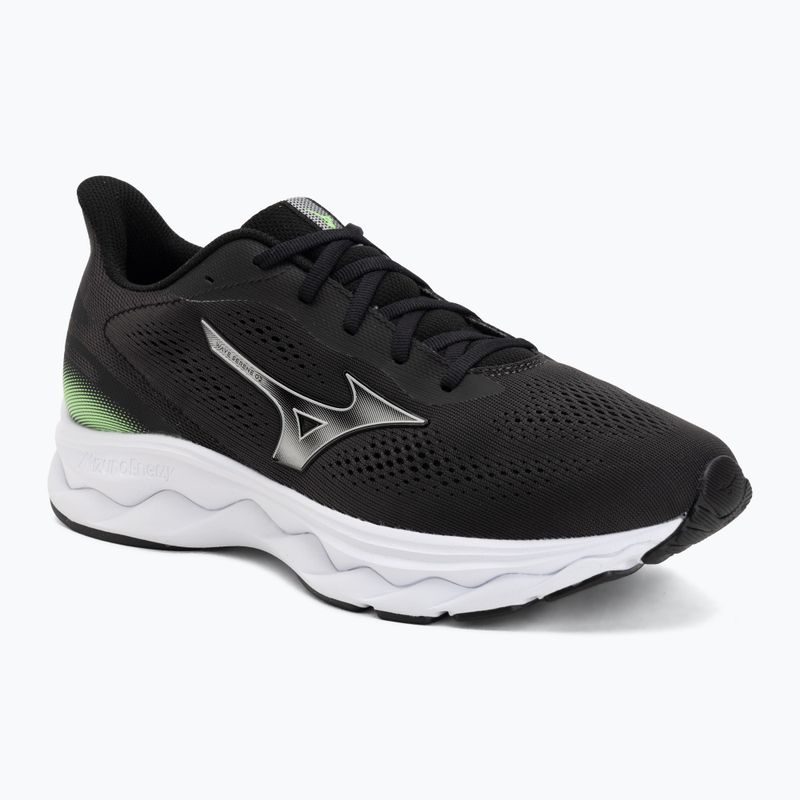 Men's running shoes Mizuno Wave Serene 2 black/silver/glowing apple