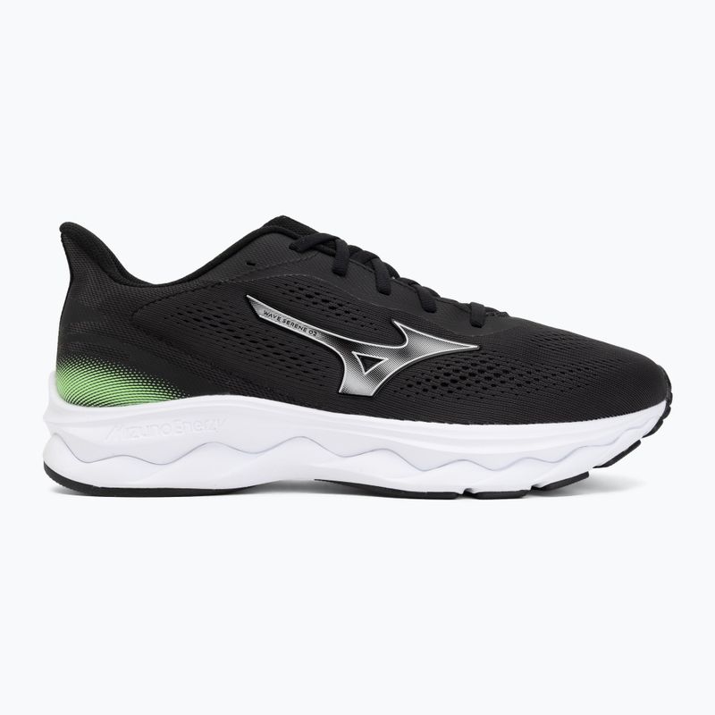 Men's running shoes Mizuno Wave Serene 2 black/silver/glowing apple 3