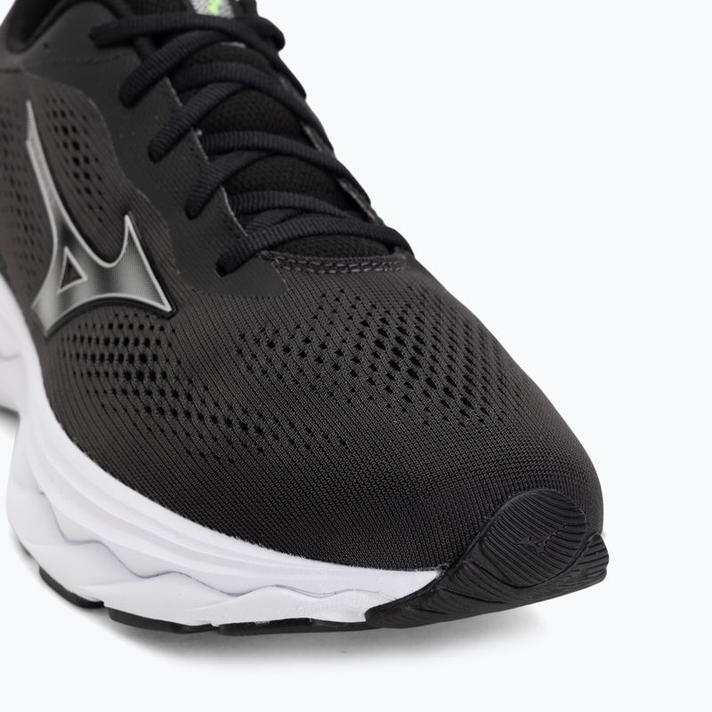 Men's running shoes Mizuno Wave Serene 2 black/silver/glowing apple 7