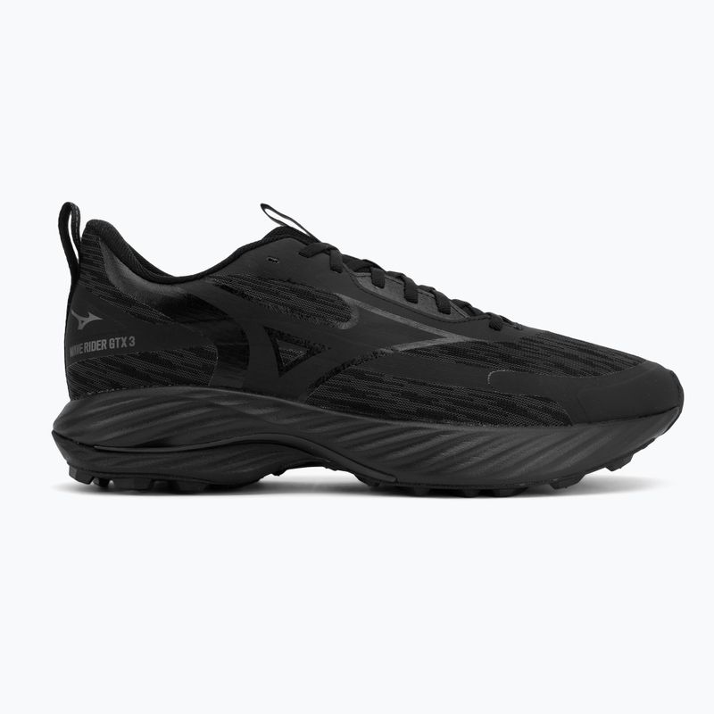 Men's running shoes Mizuno Wave Rider GTX 3 black/black/black sand 2