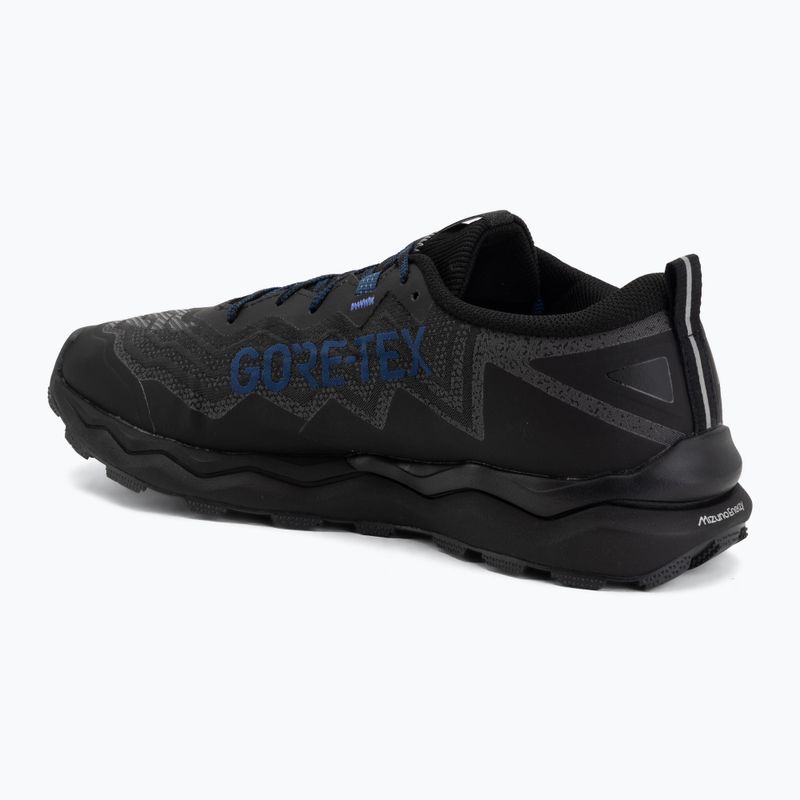 Men's running shoes Mizuno Wave Daichi 9 GTX black/dress blues/black sand 3