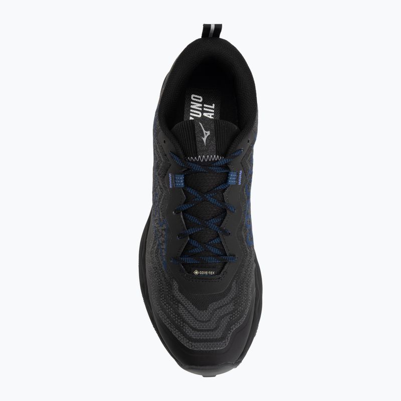 Men's running shoes Mizuno Wave Daichi 9 GTX black/dress blues/black sand 5