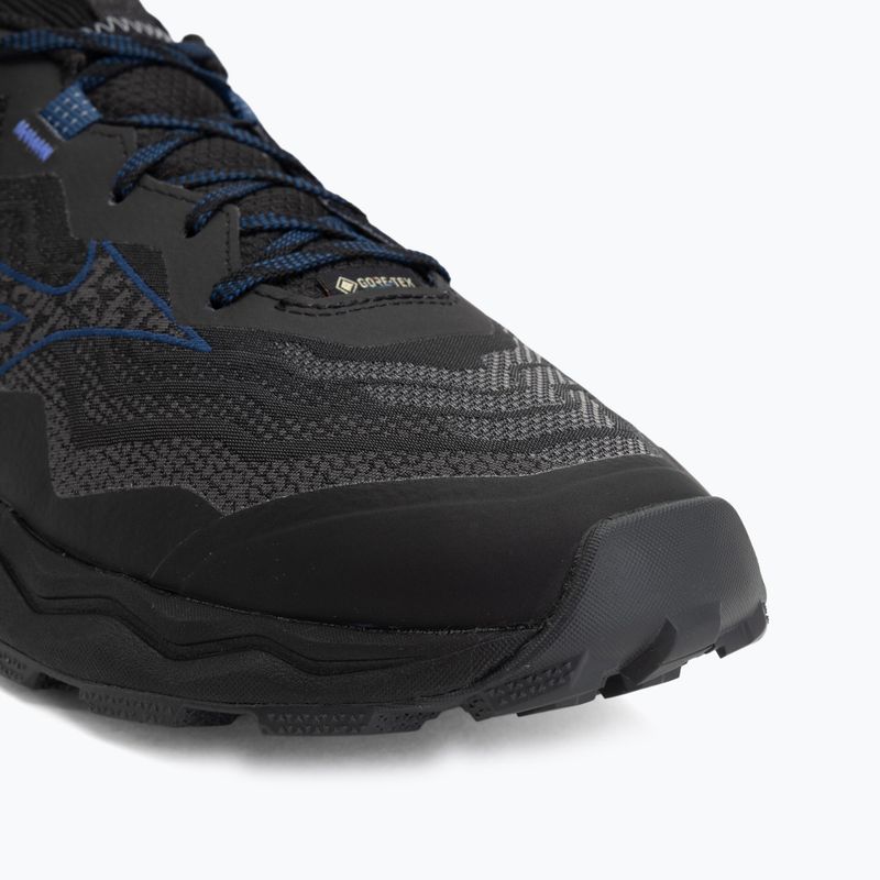 Men's running shoes Mizuno Wave Daichi 9 GTX black/dress blues/black sand 7
