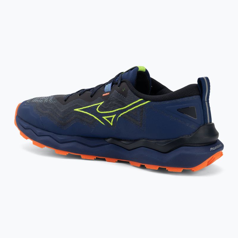 Men's running shoes Mizuno Wave Daichi 9 estate blue/lightning yellow 3