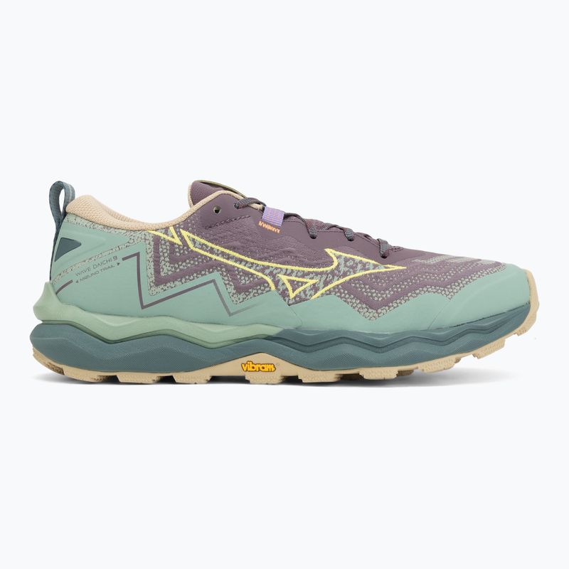 Women's running shoes Mizuno Wave Daichi 9 granite green/fortune yellow 2
