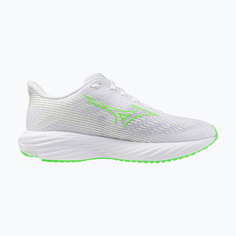 Children's running shoes Mizuno Enerzy Rider Jr white/glowing apple 2