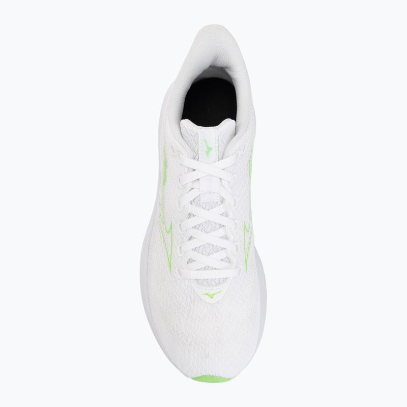 Children's running shoes Mizuno Enerzy Rider Jr white/glowing apple 5