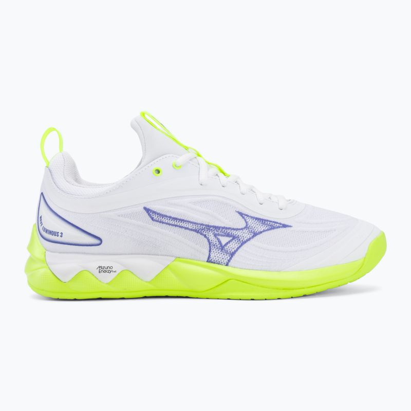 Volleyball shoes Mizuno Wave Luminous 3 white/lightning yellow/dazzling blue 2