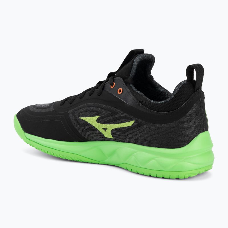 Volleyball shoes Mizuno Wave Luminous 3 black/glowing apple/mandarin orange 3