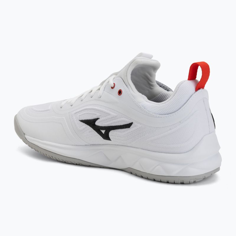 Volleyball shoes Mizuno Wave Luminous 3 white/black/fiery red 3