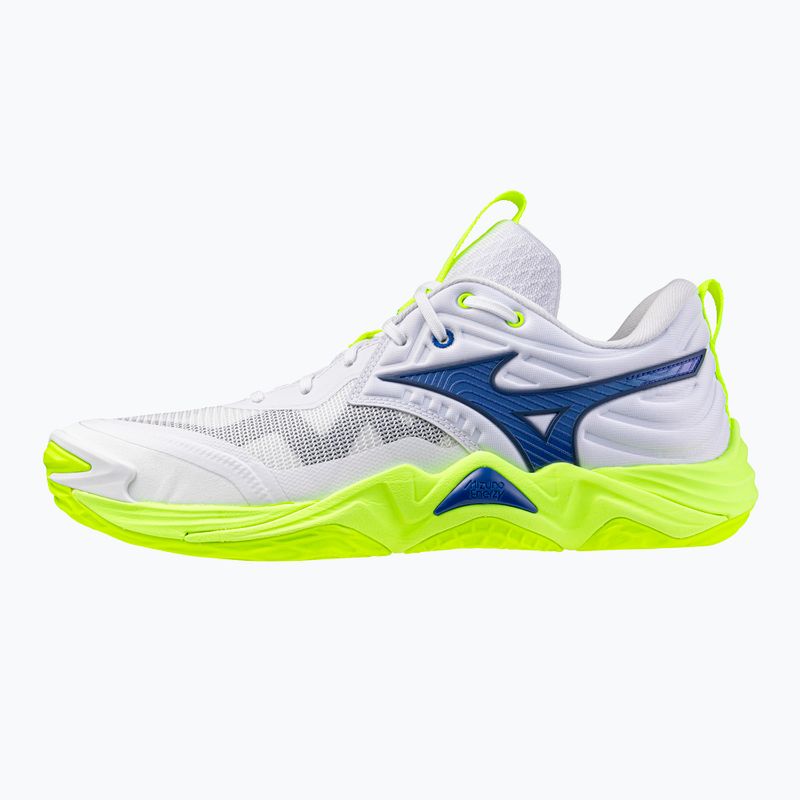 Volleyball shoes Mizuno Wave Momentum Elite white/lightning yellow/dazzling blue 8