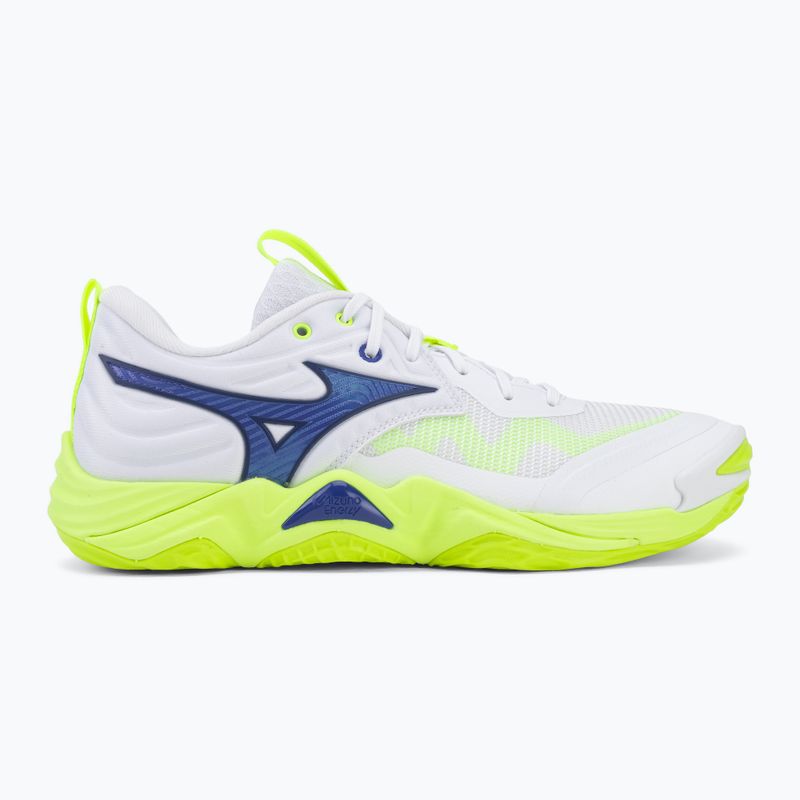 Volleyball shoes Mizuno Wave Momentum Elite white/lightning yellow/dazzling blue 2