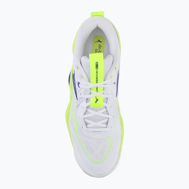 Volleyball shoes Mizuno Wave Momentum Elite white/lightning yellow/dazzling blue 5
