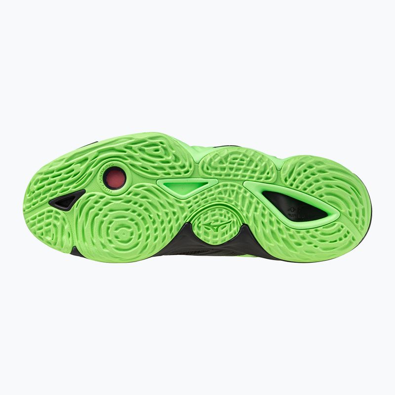 Volleyball shoes Mizuno Wave Momentum Elite black/glowing apple/mandarin orange 9