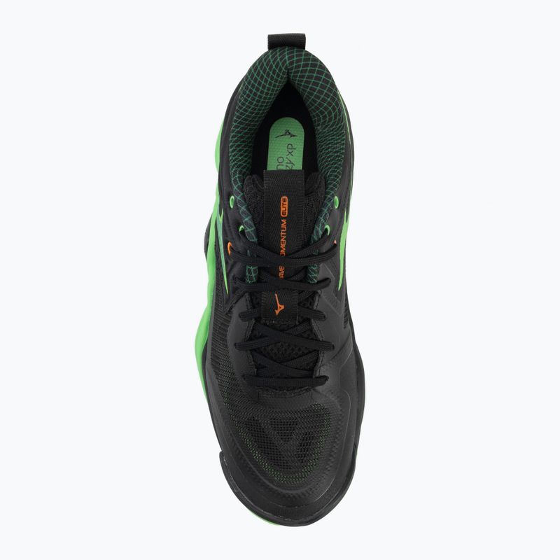 Volleyball shoes Mizuno Wave Momentum Elite black/glowing apple/mandarin orange 5