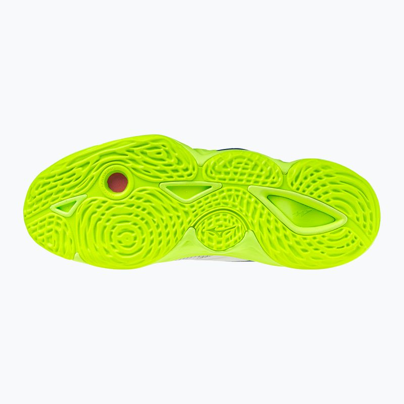 Volleyball shoes Mizuno Wave Momentum Elite Mid white/lightning yellow/dazzling blue 9