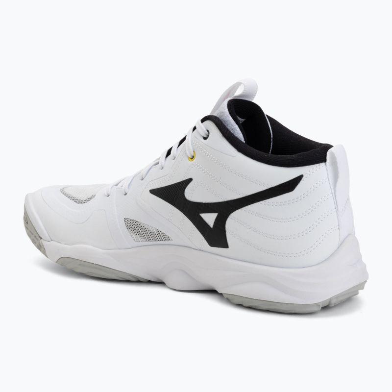 Volleyball shoes Mizuno Wave Momentum Elite Mid white/black/fiery red 3
