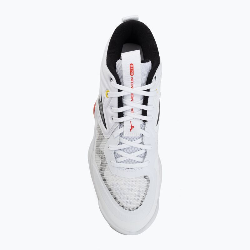 Volleyball shoes Mizuno Wave Momentum Elite Mid white/black/fiery red 5