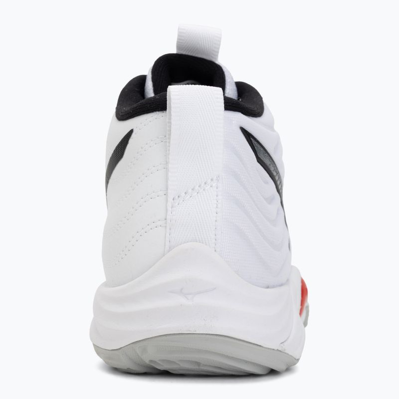 Volleyball shoes Mizuno Wave Momentum Elite Mid white/black/fiery red 6