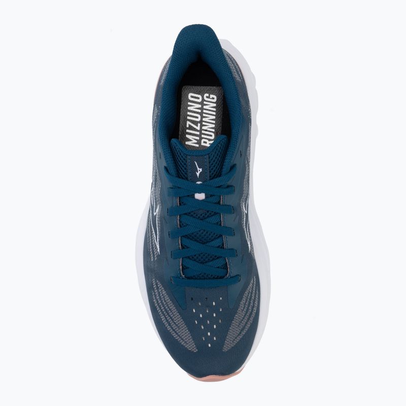 Women's running shoes Mizuno Wave Skyrise 7 sailor blue/white/rose elegance 5