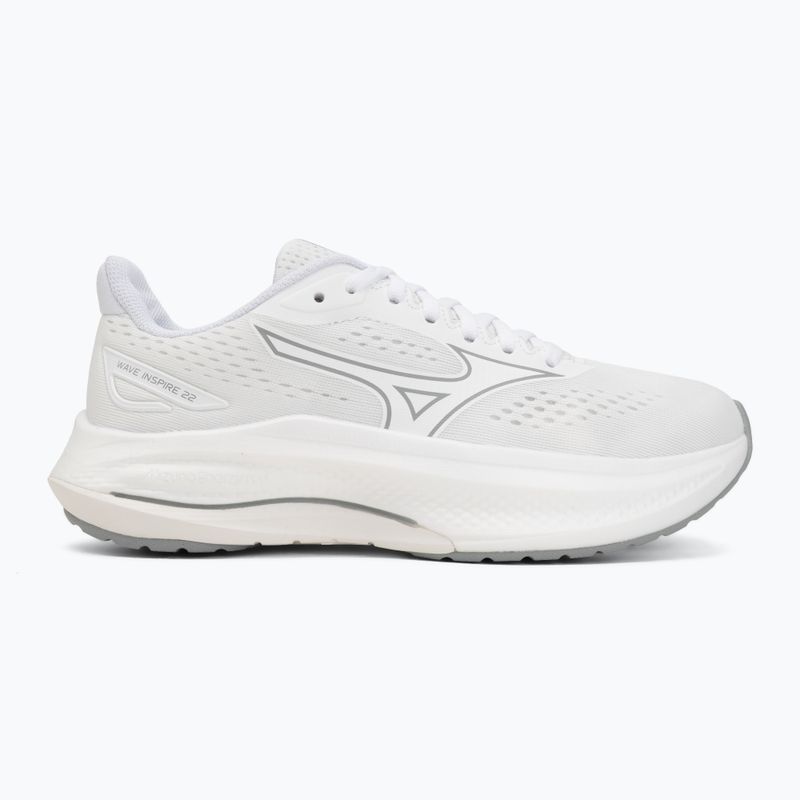 Women's running shoes Mizuno Wave Inspire 22 white/white/harbor mist 2