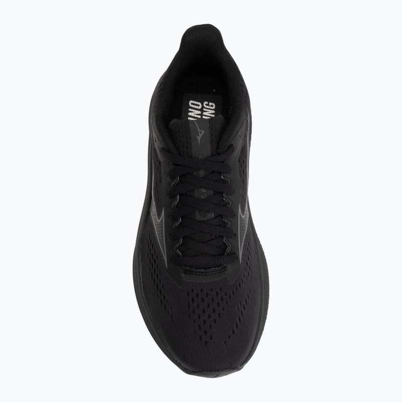 Women's running shoes Mizuno Wave Inspire 22 D black/black sand/black 5