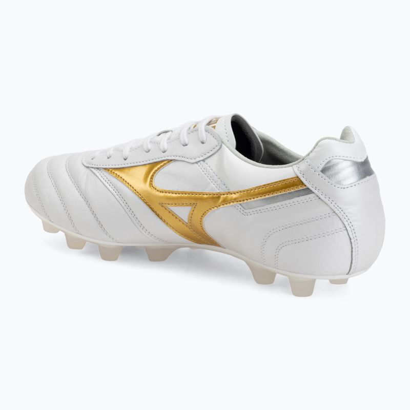 Football boots Mizuno Morelia II Japan FG white/football gold/galaxy silver 3